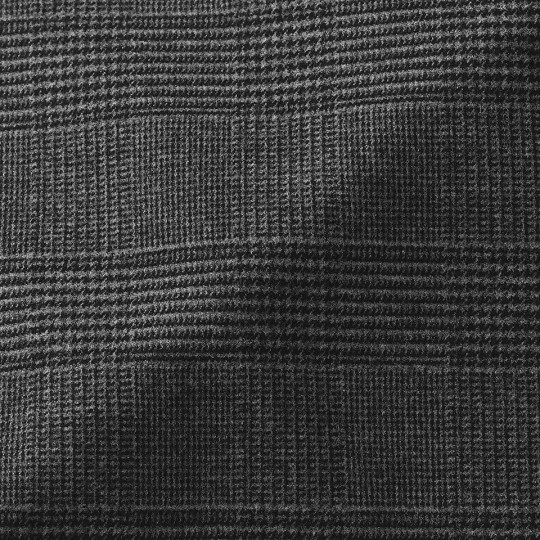 Spodnie szerokie z wełną w kratkę szare