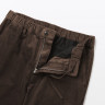Spodnie sztruksowe easy fit brązowe