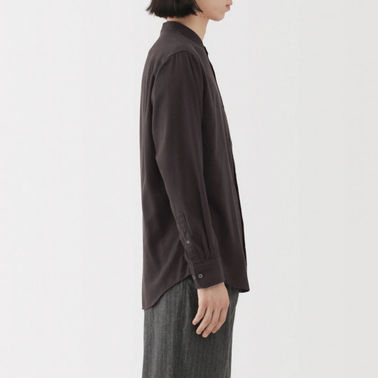 Koszula flanelowa ze stójką biała