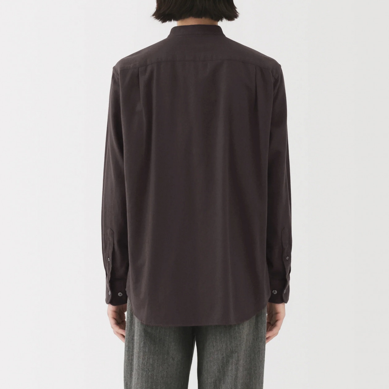 Koszula flanelowa ze stójką biała