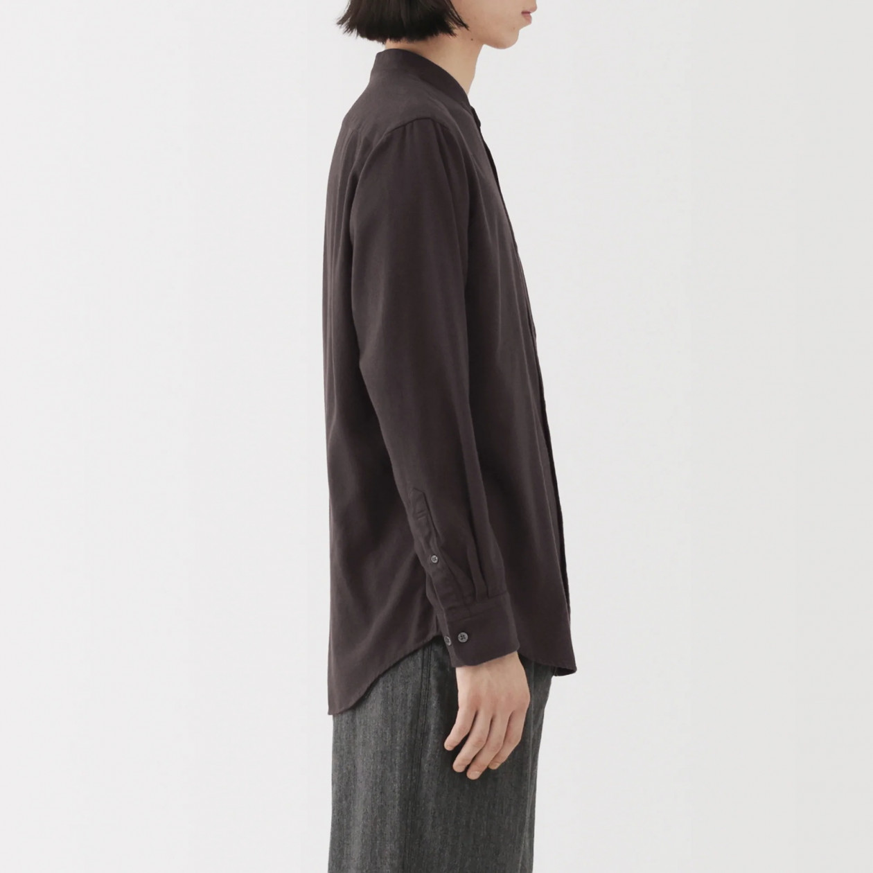 Koszula flanelowa ze stójką granatowa