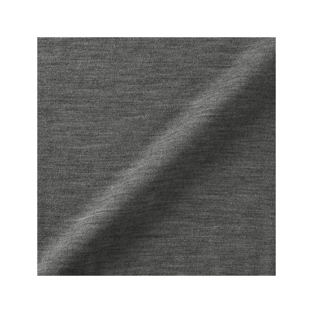 Sweter cienki wełniany polo szary