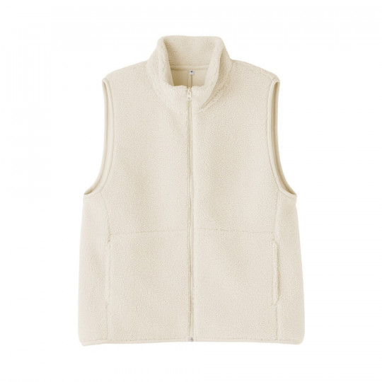 Kamizelka z polaru kremowa