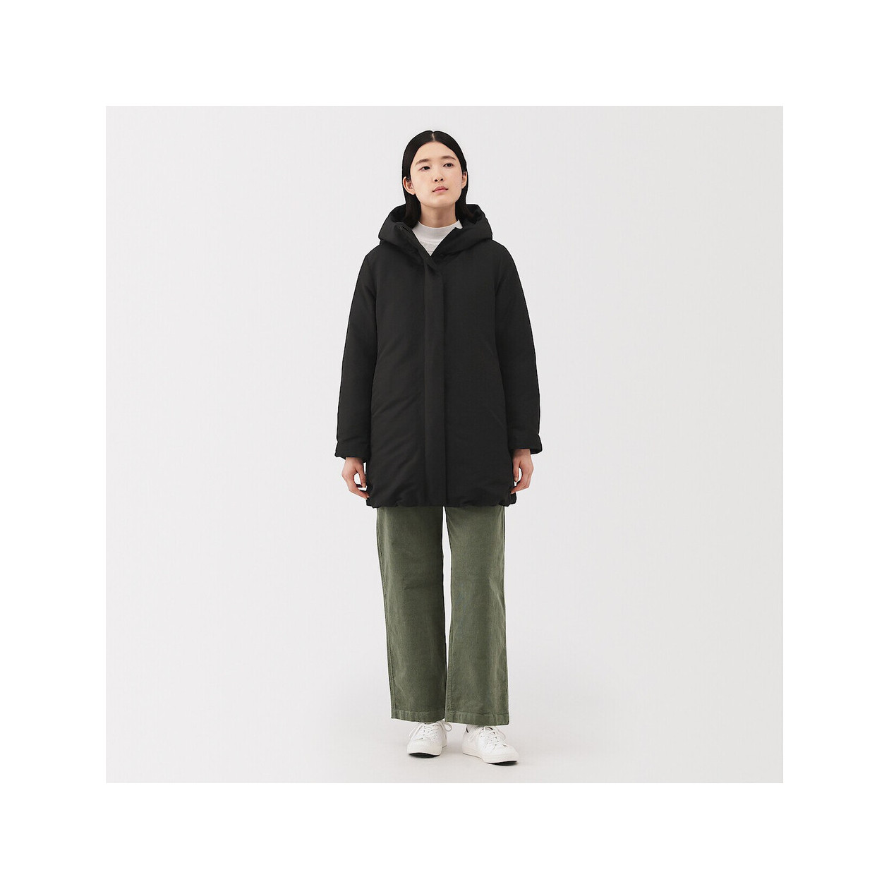 Płaszcz puchowy czarny