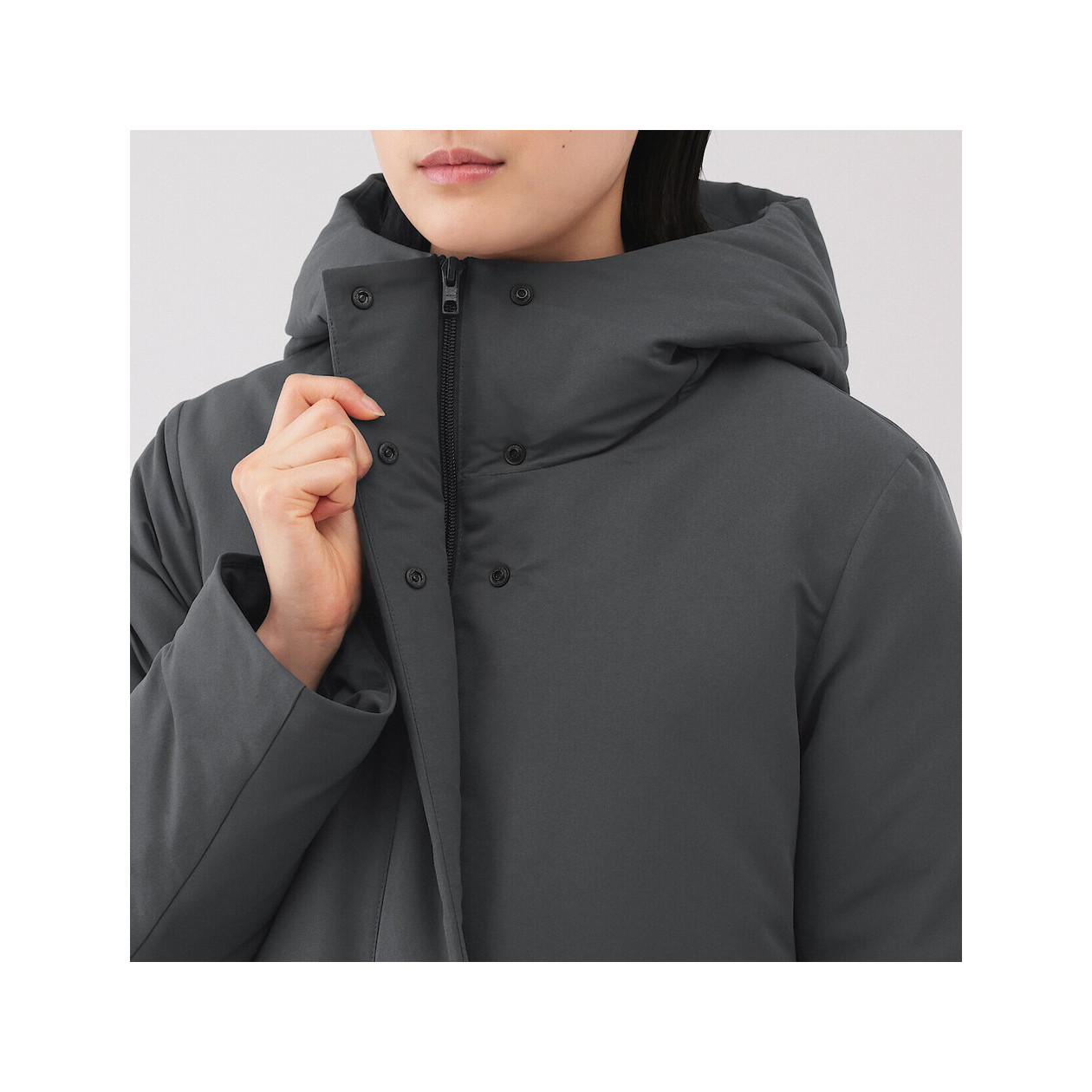 Płaszcz puchowy czarny