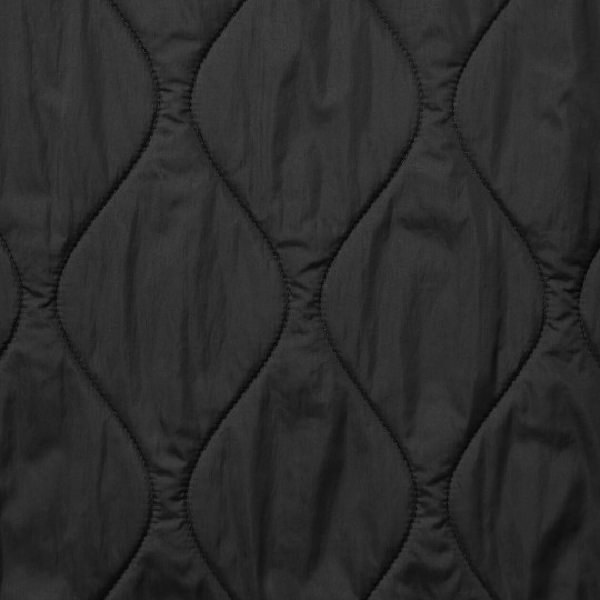 Kurtka pikowana bez kołnierza czarna