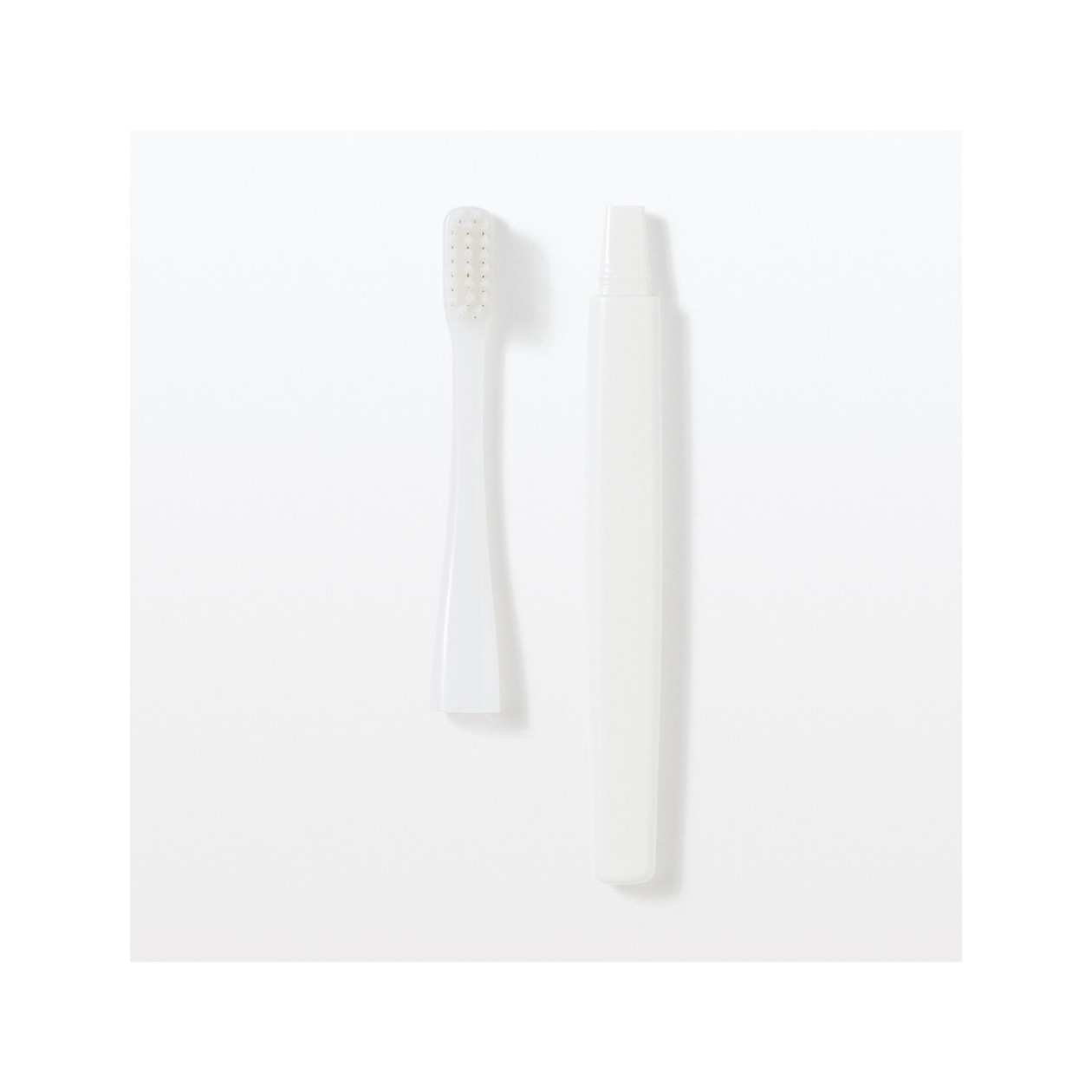 Szczoteczka do zębów z wymienną główką miękka biała