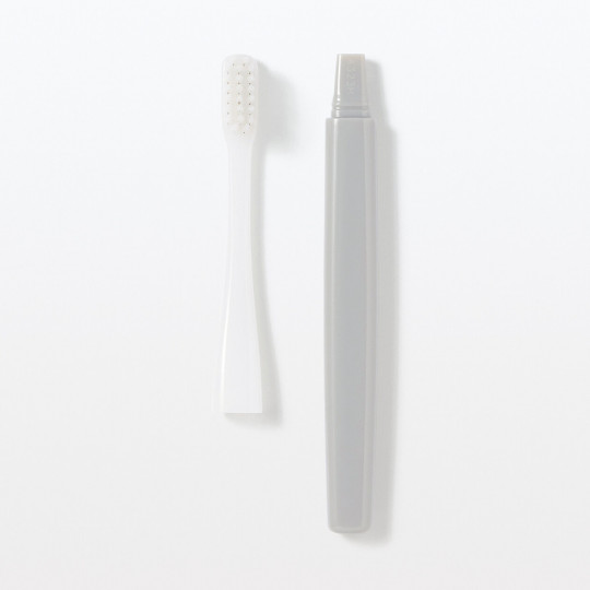 Szczoteczka do zębów z wymienną główką średnia szara