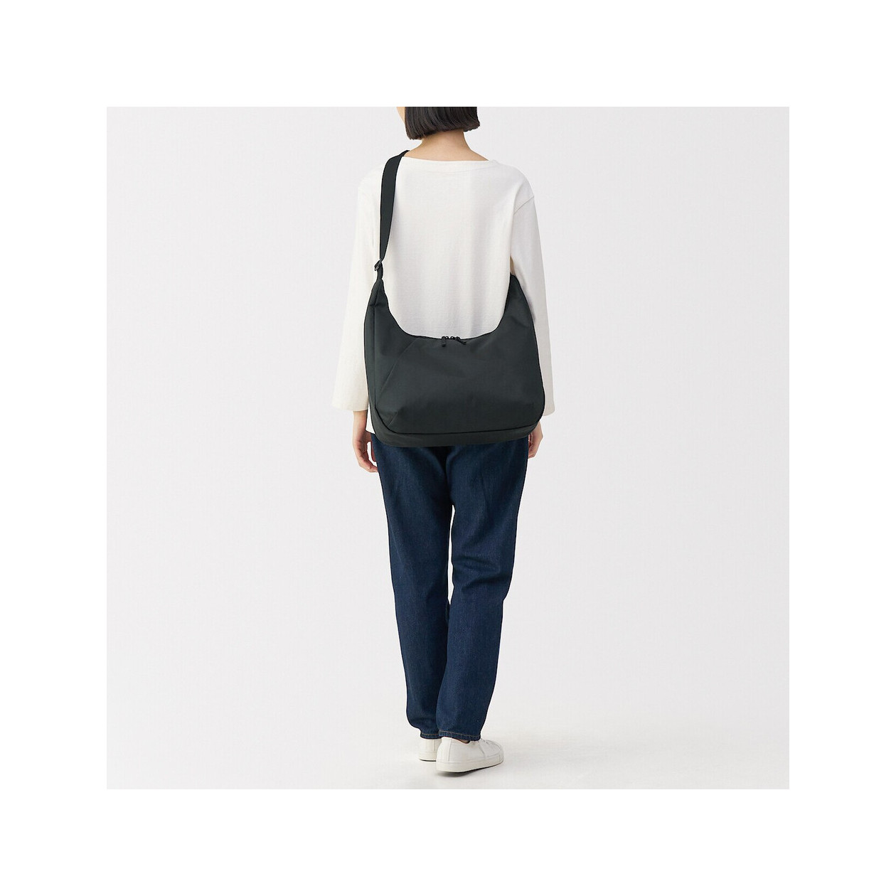 Torba listonoszka miękka wodoodporna czarna