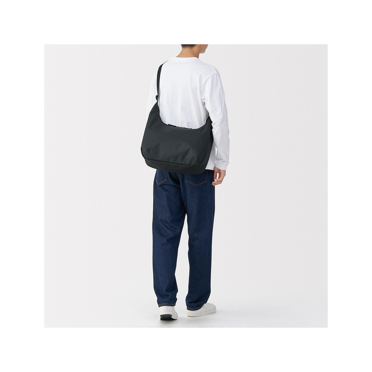 Torba listonoszka miękka wodoodporna czarna