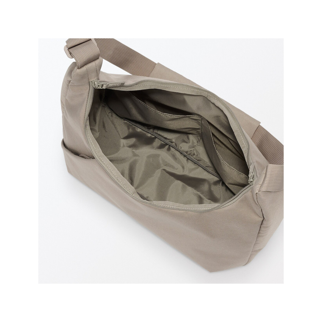 Torba listonoszka miękka wodoodporna beżowa