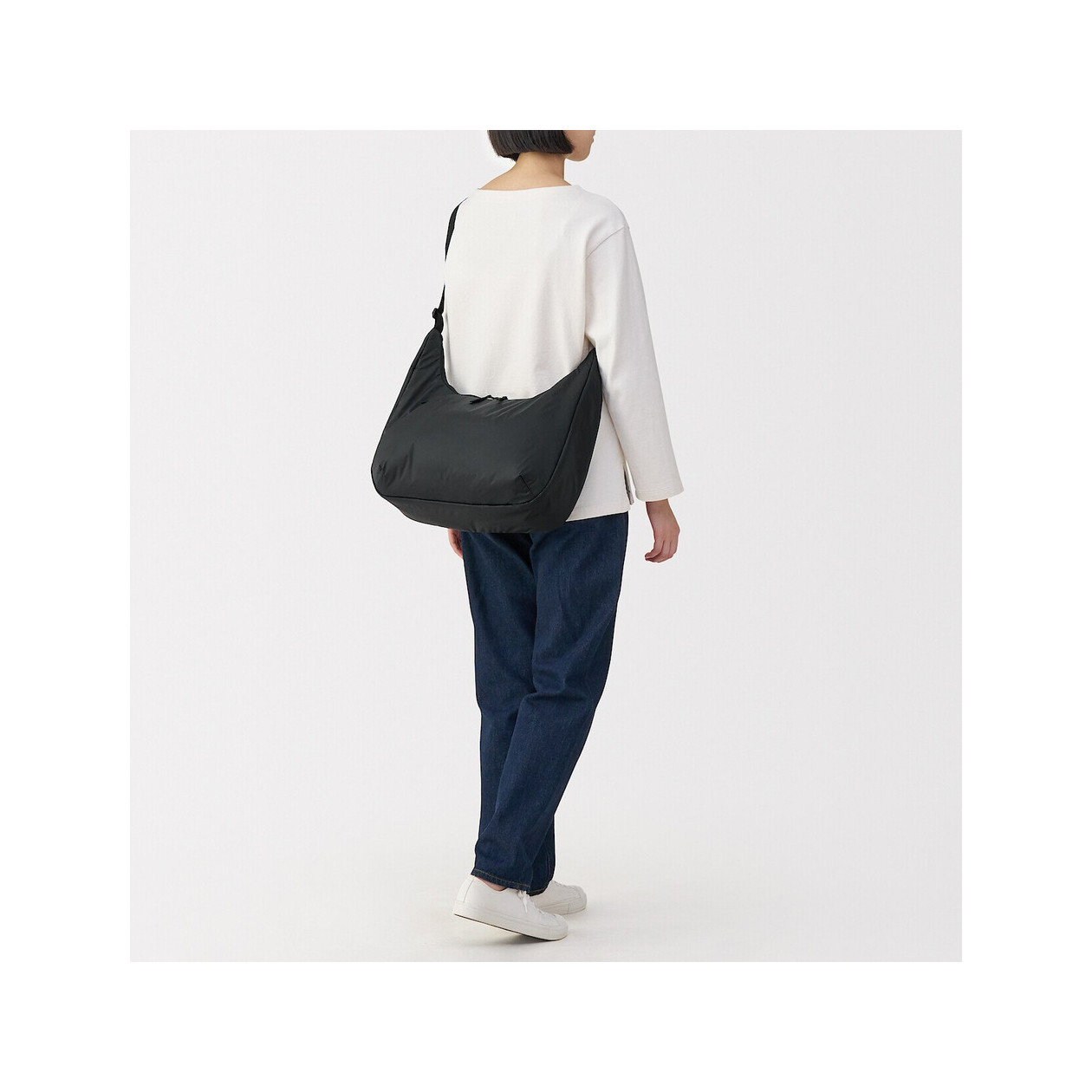 Torba z recyklingu wodoodporna miękka czarna