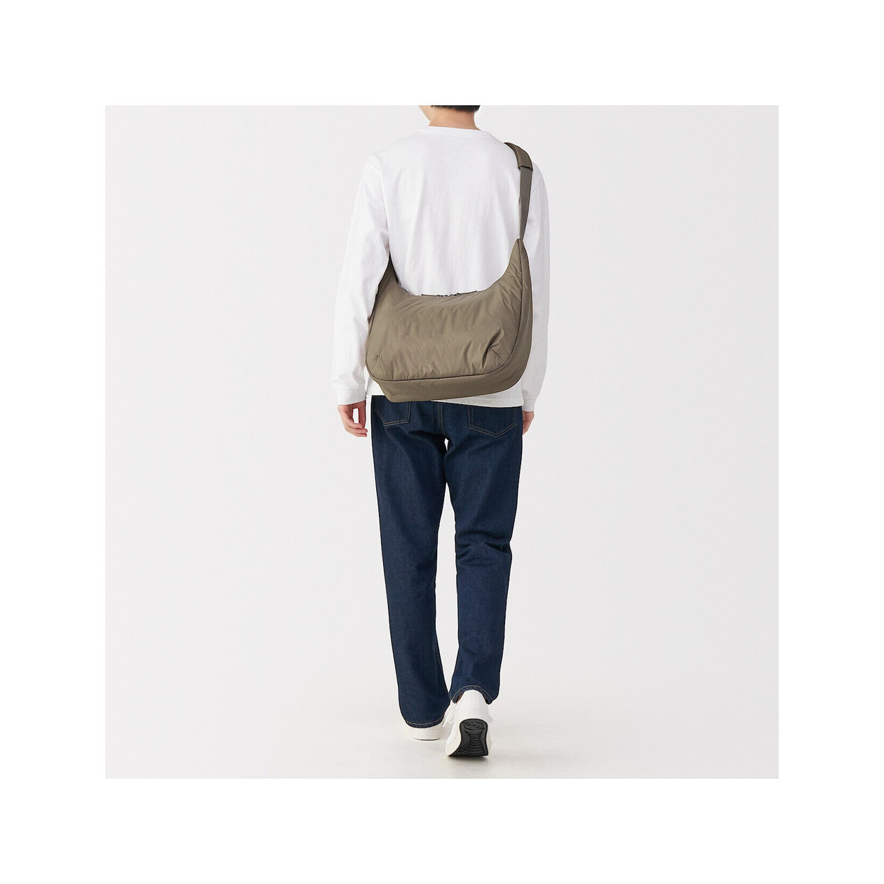 Torba z recyklingu wodoodporna miękka beżowa