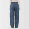 Spodnie szerokie z kapoku denim granatowe
