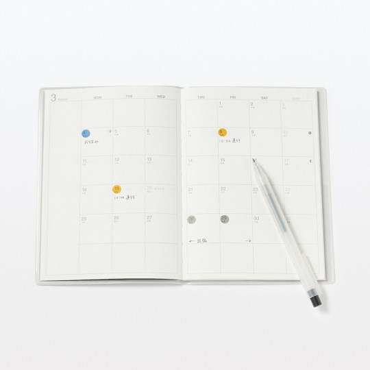 Stickery półprzezroczyste kropki - 96 szt