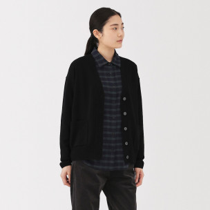 Kardigan wełniany czarny