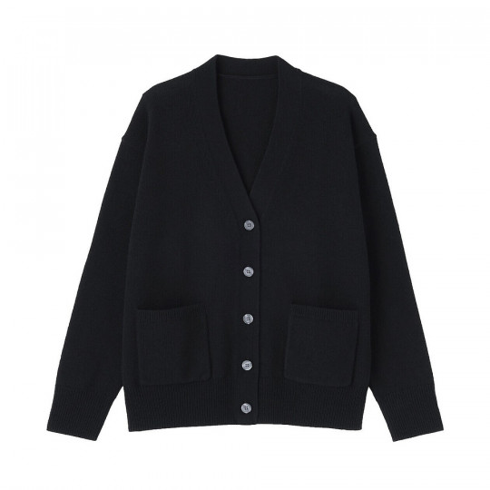 Kardigan wełniany czarny