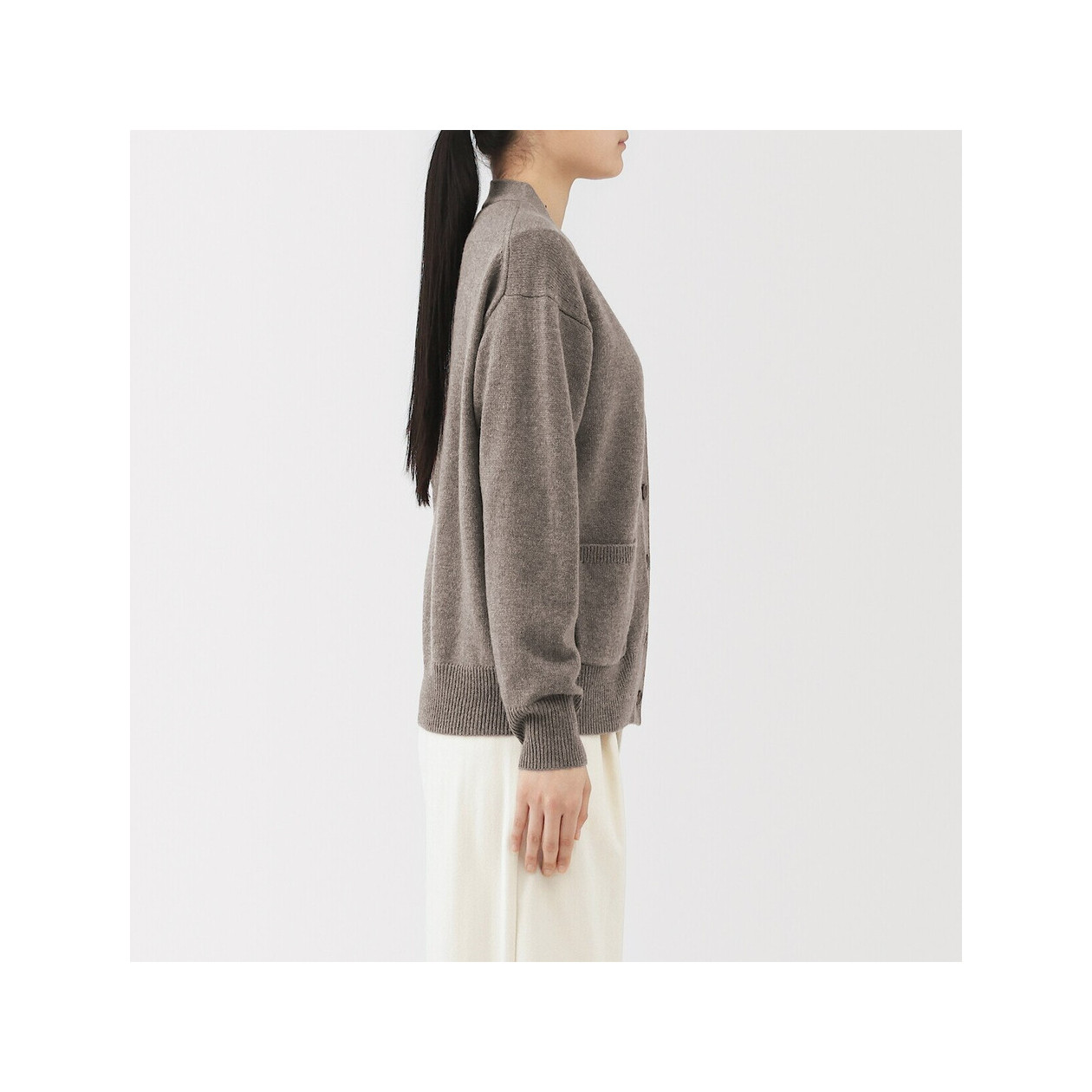 Kardigan wełniany camel