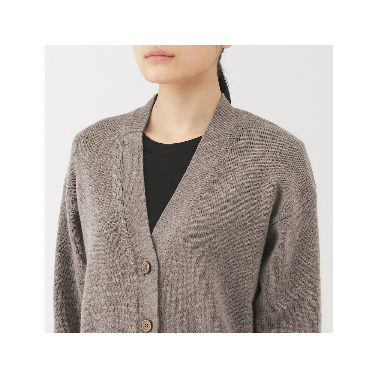 Kardigan wełniany camel