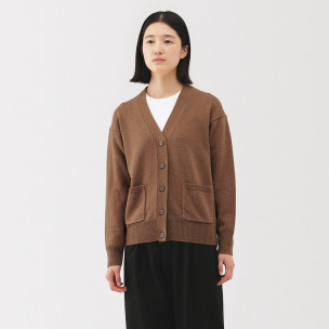 Kardigan wełniany camel