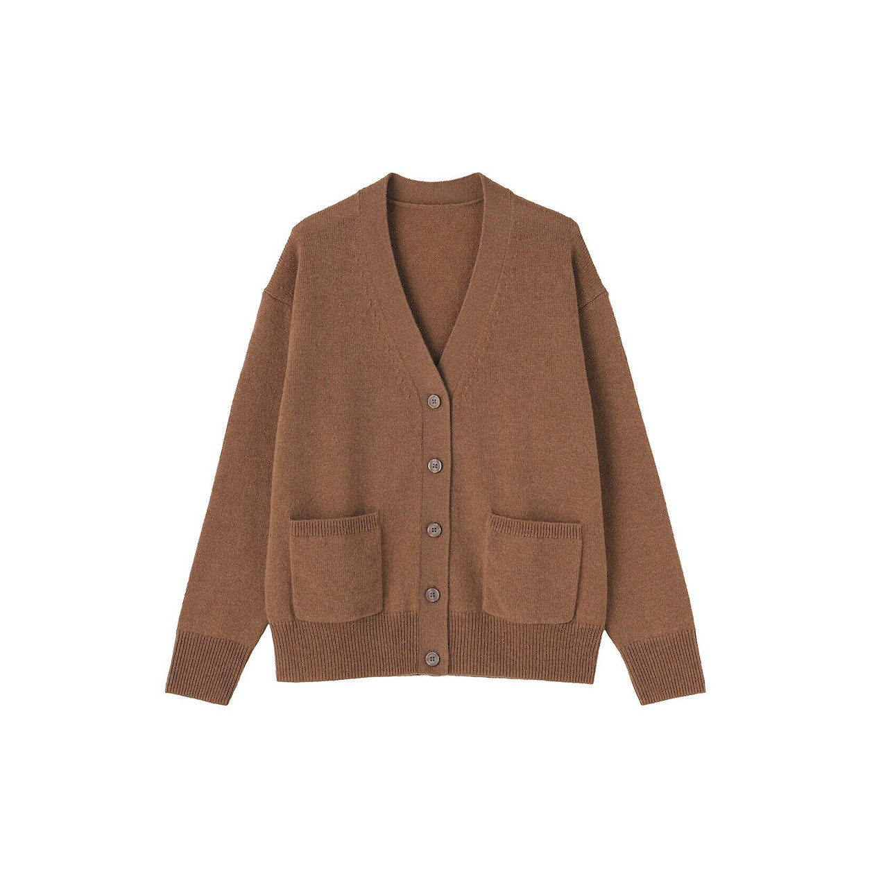 Kardigan wełniany camel