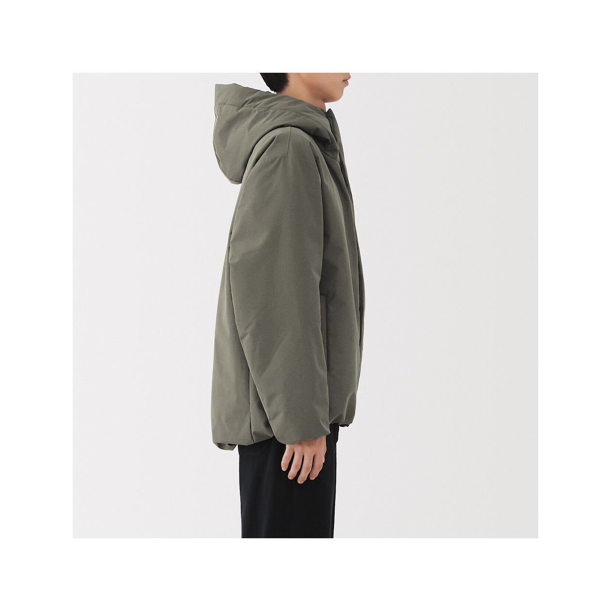 Kurtka puchowa z kapturem czarna