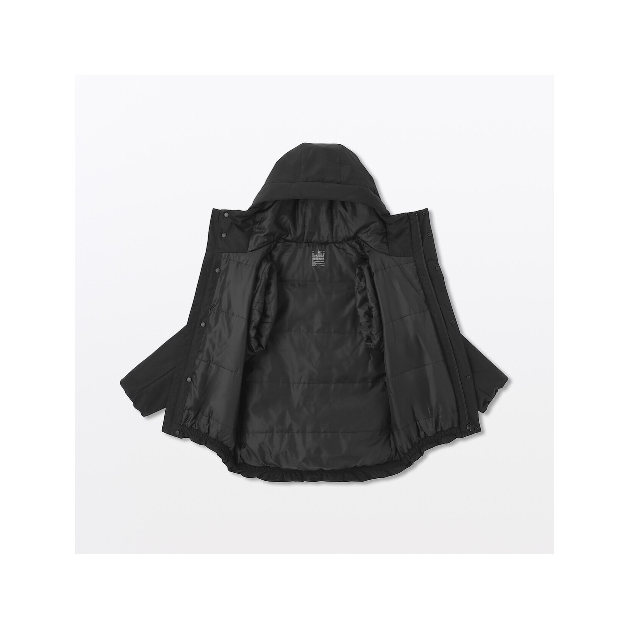 Kurtka puchowa z kapturem czarna