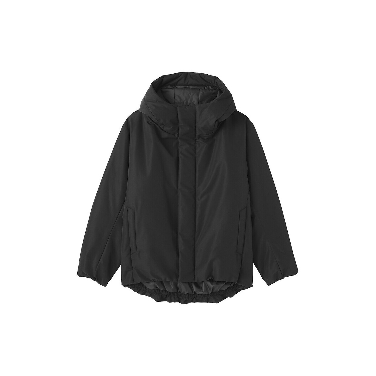 Kurtka puchowa z kapturem czarna