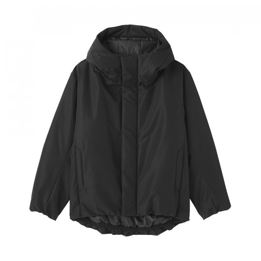 Kurtka puchowa z kapturem czarna