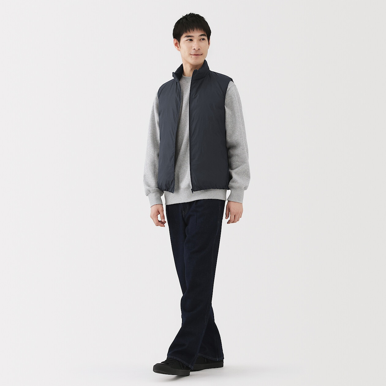 Lekka kamizelka puchowa granatowa