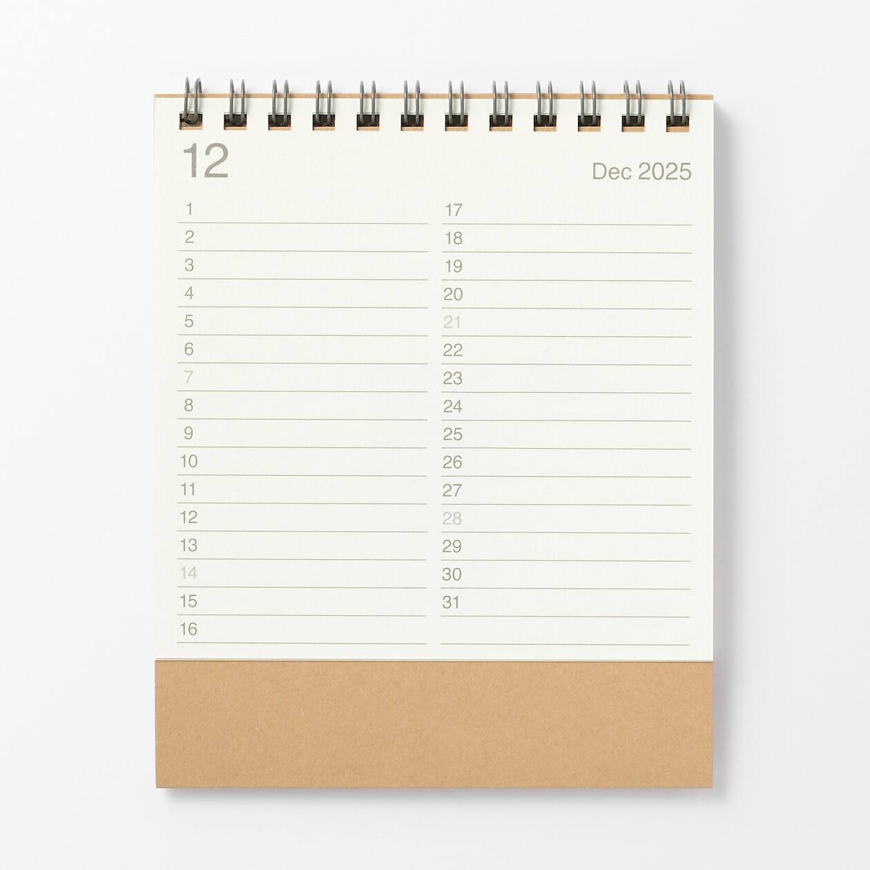 Kalendarz 2026 biurkowy S