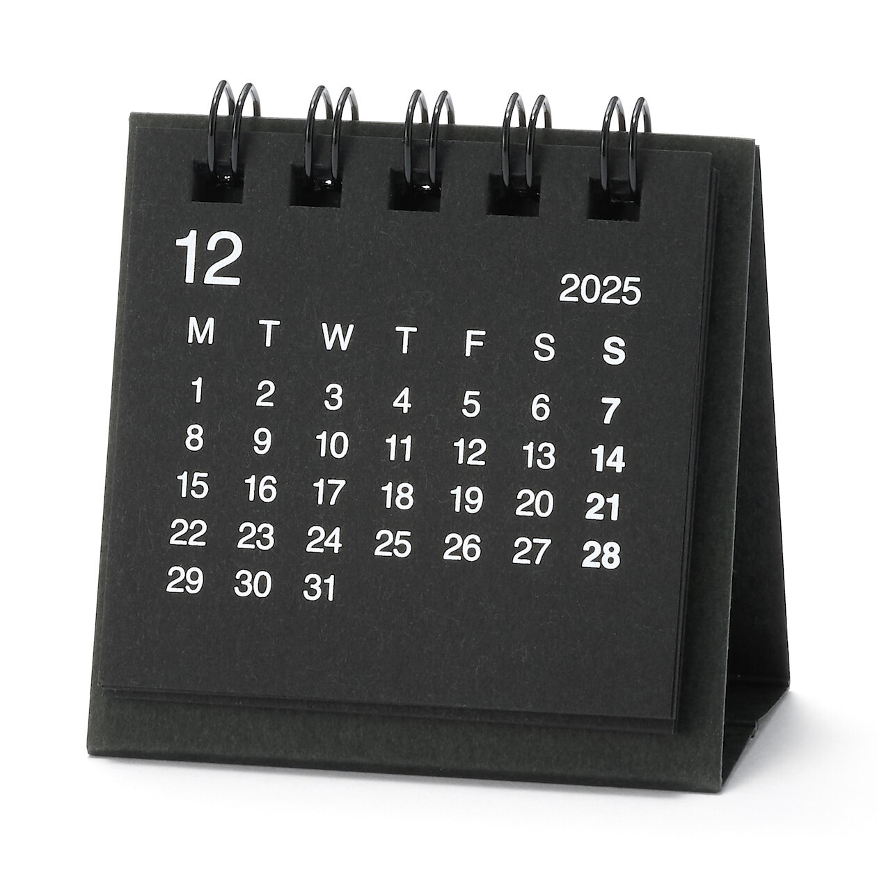 Kalendarz 2026 biurkowy mini czarny