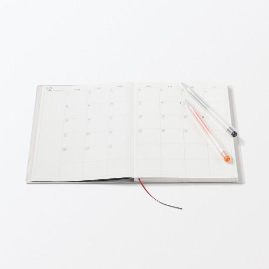 Kalendarz 2026 tygodniowy A5 winylowy biały