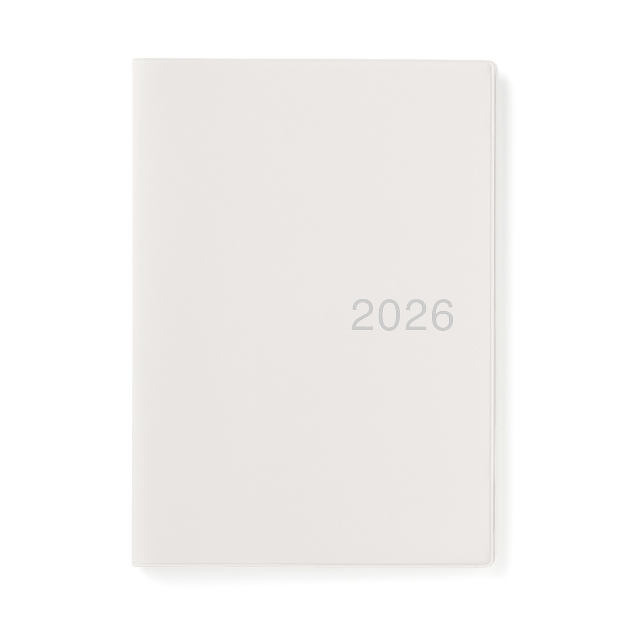 Kalendarz 2026 tygodniowy B6 winylowy biały