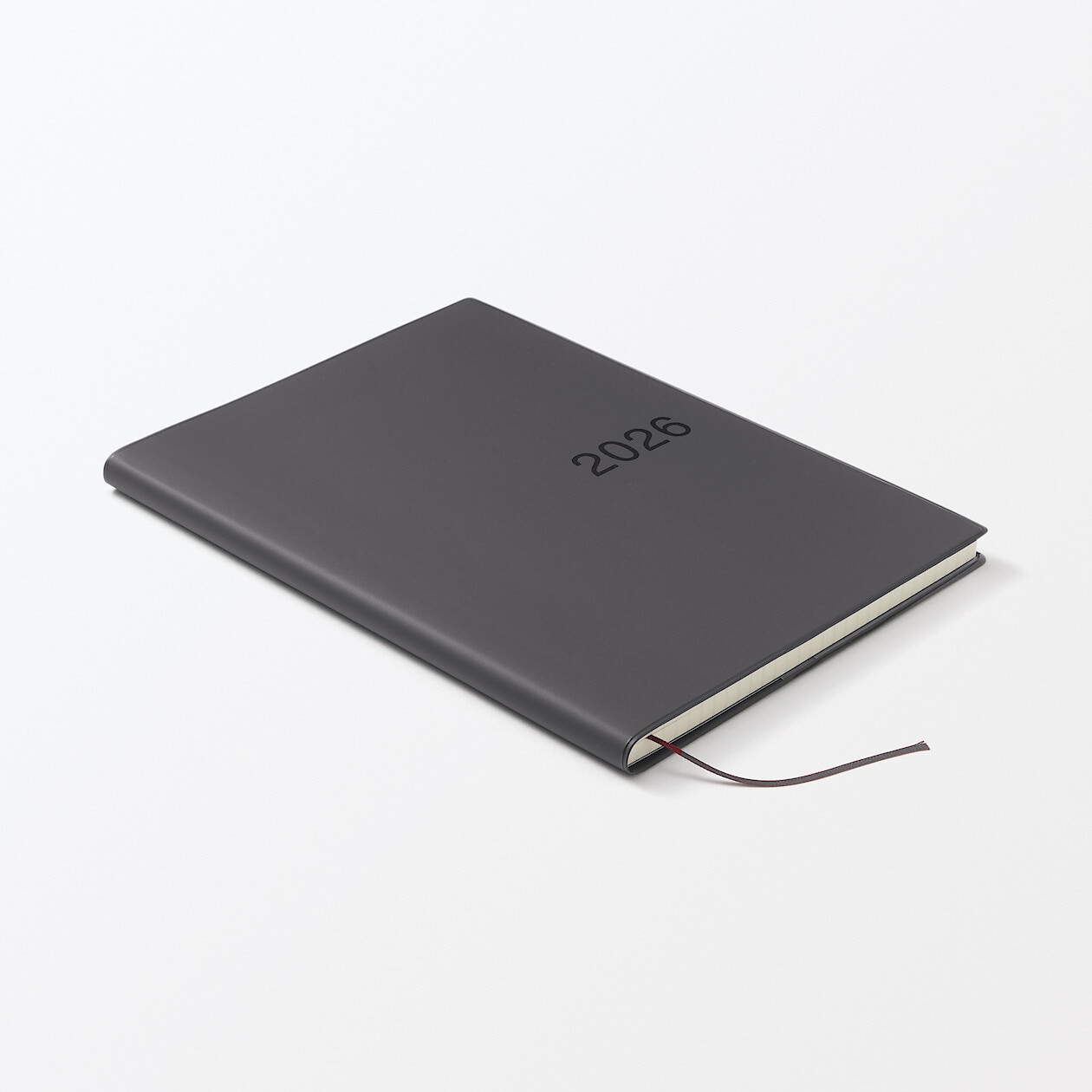 Kalendarz 2026 tygodniowy B6 winylowy grafitowy