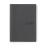 Kalendarz 2026 tygodniowy A6 winylowy grafitowy