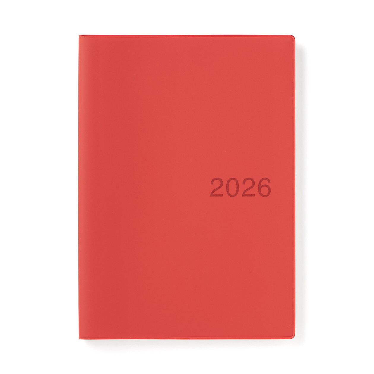 Kalendarz 2026 tygodniowy A5 winylowy czerwony