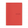 Kalendarz 2026 tygodniowy A5 winylowy czerwony