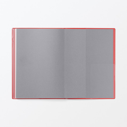 Kalendarz 2026 tygodniowy B6 winylowy czerwony