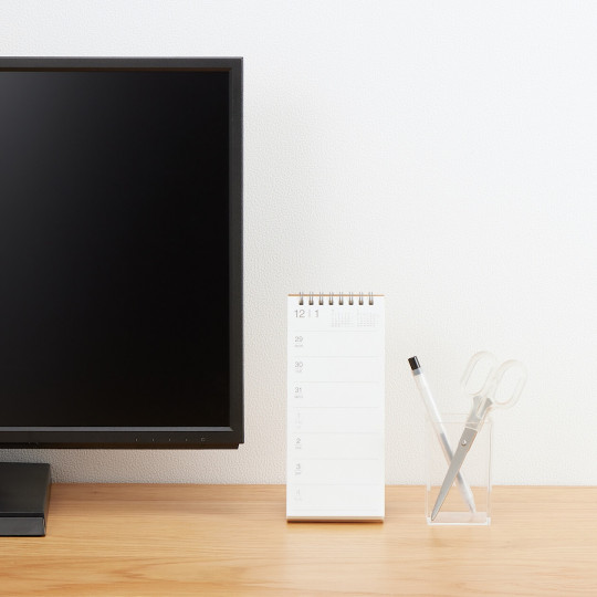 Kalendarz 2026 biurkowy wąski pionowy