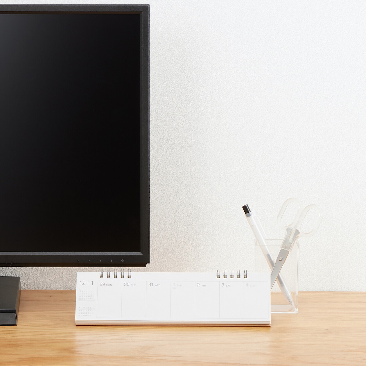 Kalendarz 2026 biurkowy wąski poziomy