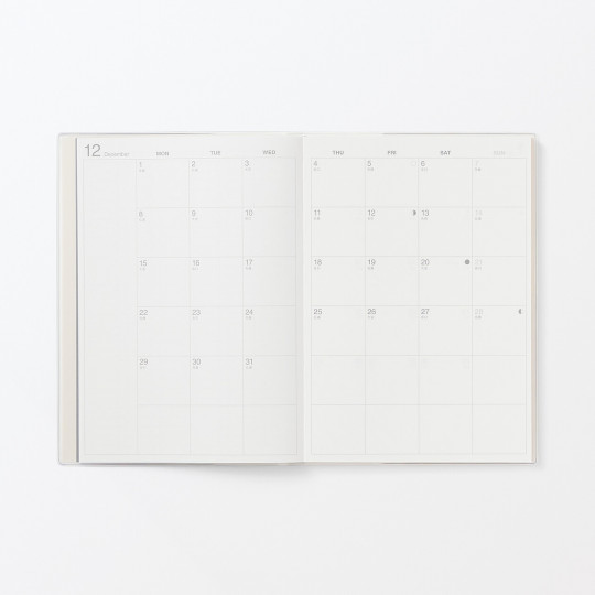 Kalendarz 2026 tygodniowy A5 układ pionowy biały