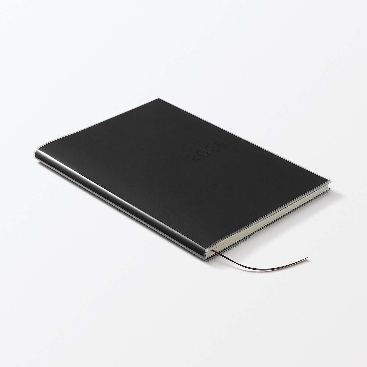 Kalendarz 2026 tygodniowy A5 układ pionowy czarny