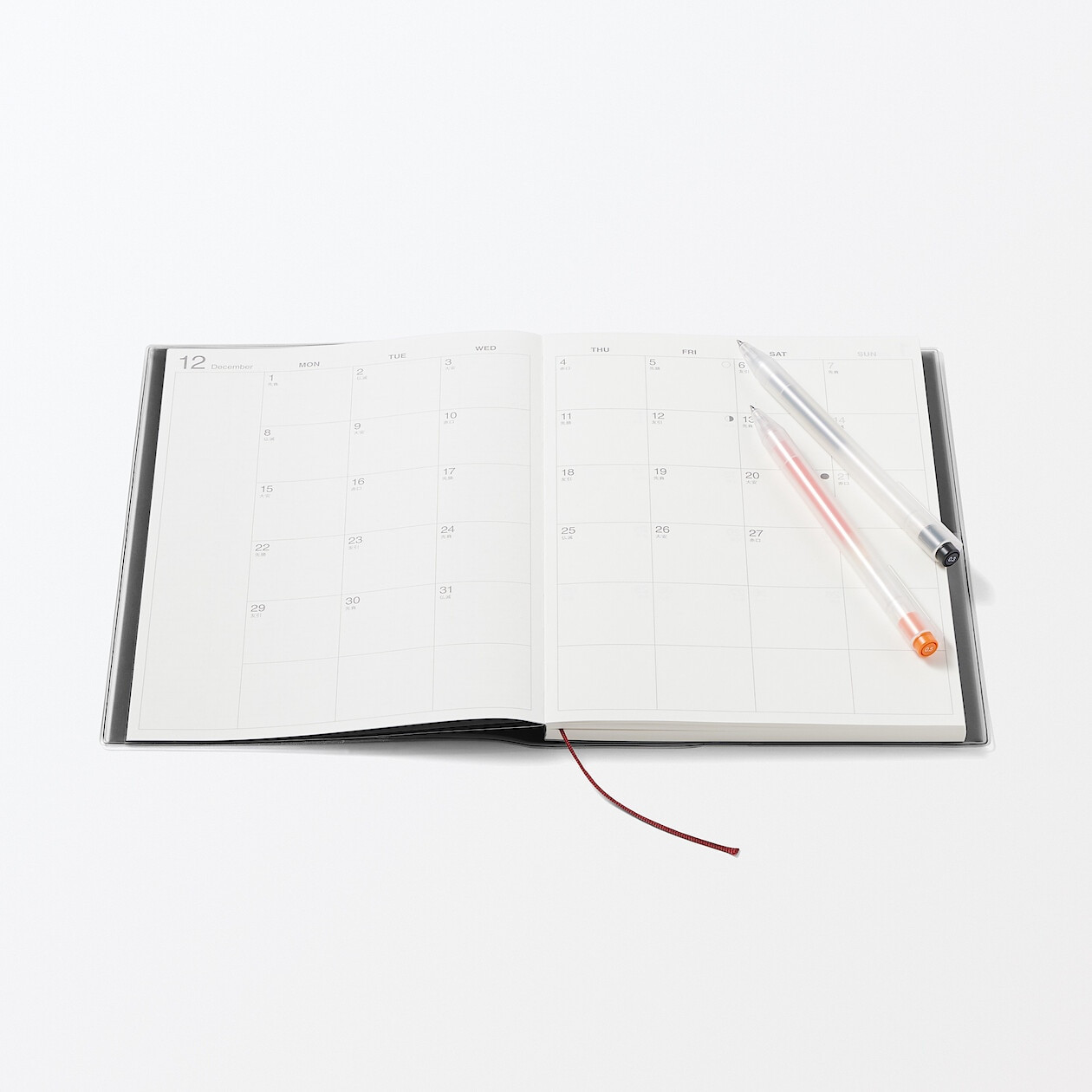 Kalendarz 2026 tygodniowy A5 układ pionowy czarny