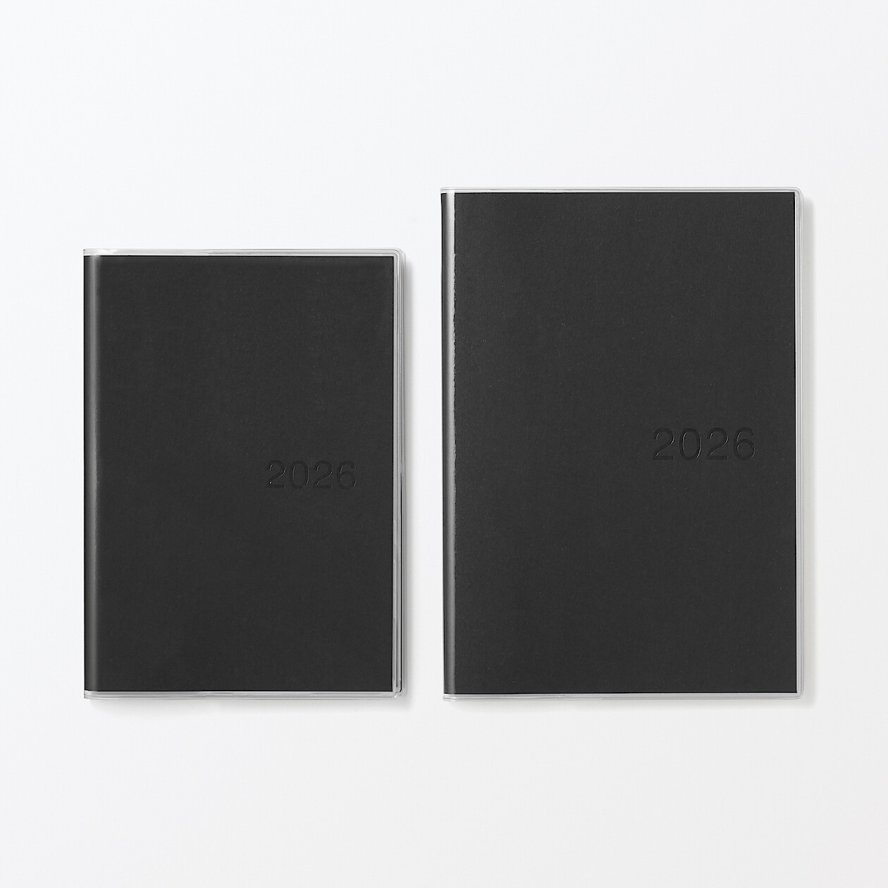 Kalendarz 2026 tygodniowy A5 układ pionowy czarny