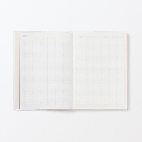 Kalendarz 2026 tygodniowy B6 układ pionowy biały