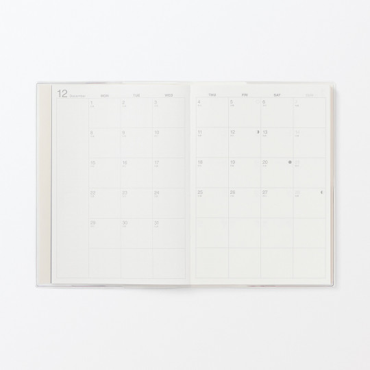 Kalendarz 2026 tygodniowy B6 układ pionowy biały