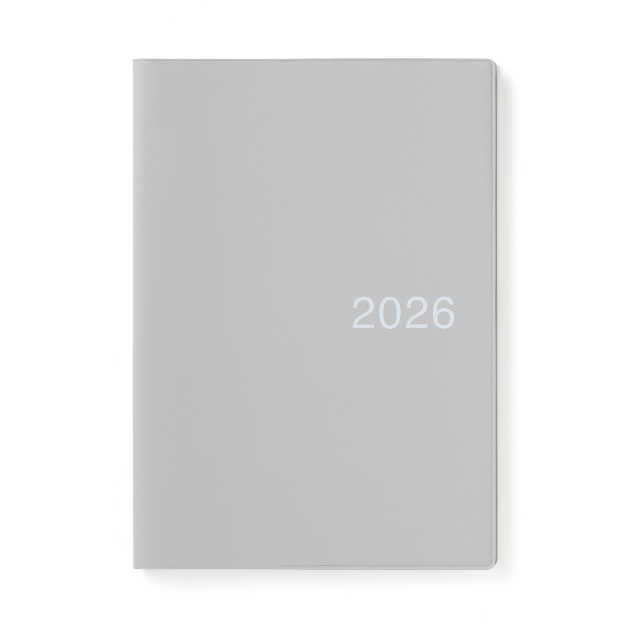 Kalendarz 2026 tygodniowy B6 winylowy szary