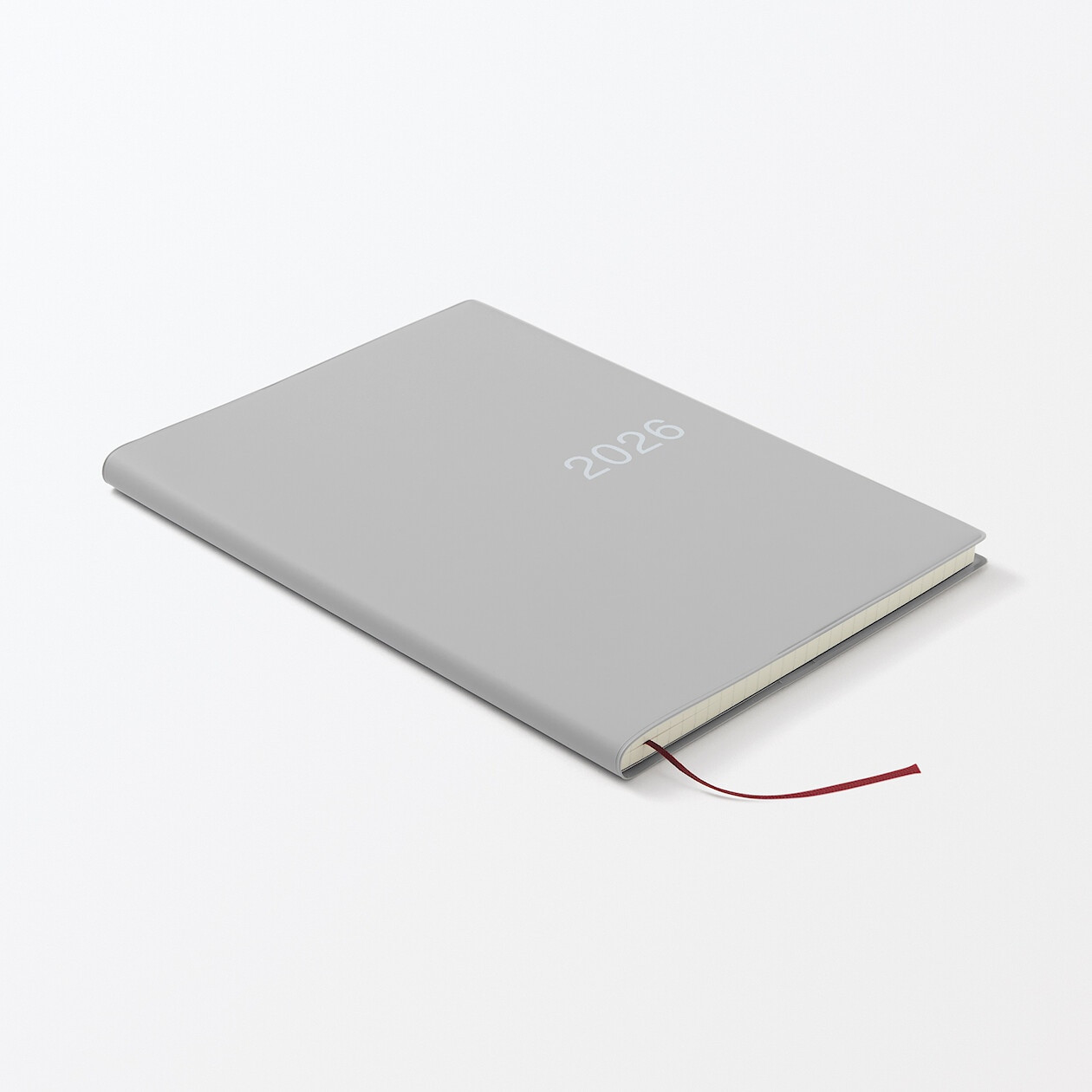 Kalendarz 2026 tygodniowy A6 winylowy szary