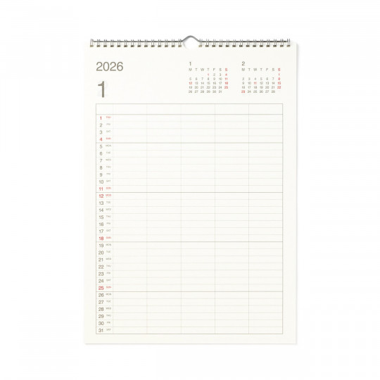 Kalendarz ścienny 2026 pionowy A3